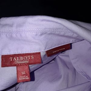 Tie-up sleeve lavender blouse